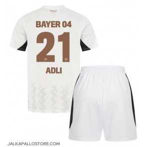 Bayer Leverkusen Amine Adli #21 Vieraspaita Lapsille 2024-25 Lyhythihainen (+ shortsit)